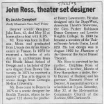 John Ross Obituary