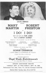 I Do! I Do! - 1968 Program
