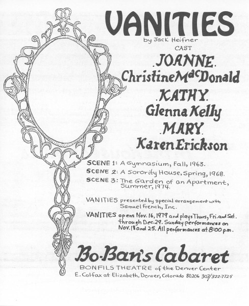 BB 1979-11-16 Vanities – Program p1