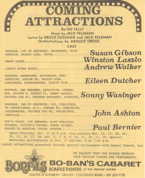 BB 1982-11-11 Coming Attractions – Program p1