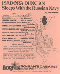 BB 1981-01-16 Isadora Duncan Sleeps With The Russian Navy – Program p1