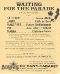 BB 1983-01-13 Waiting For The Parade – Program p1