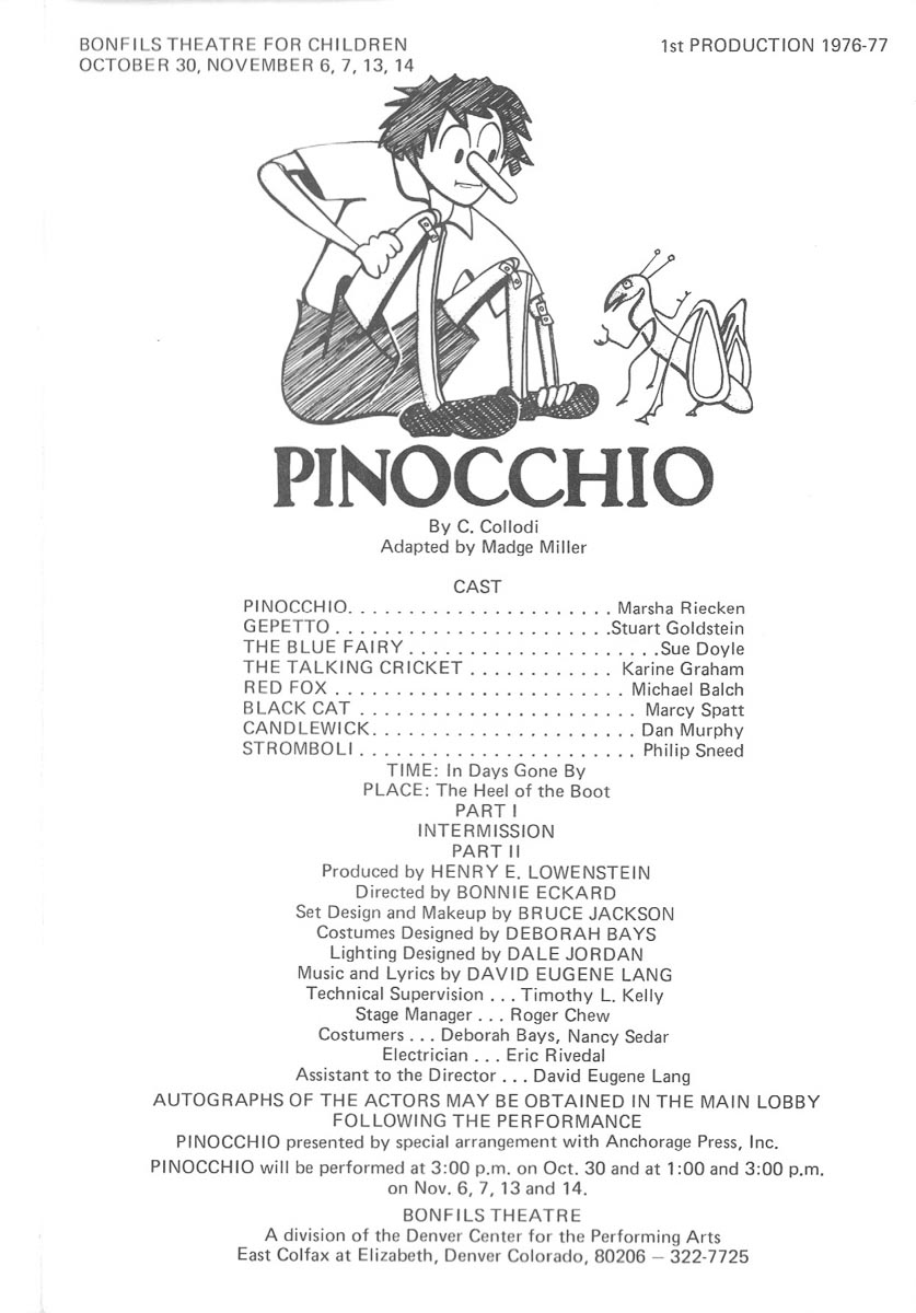 CH 1976-10-30 Pinocchio 1