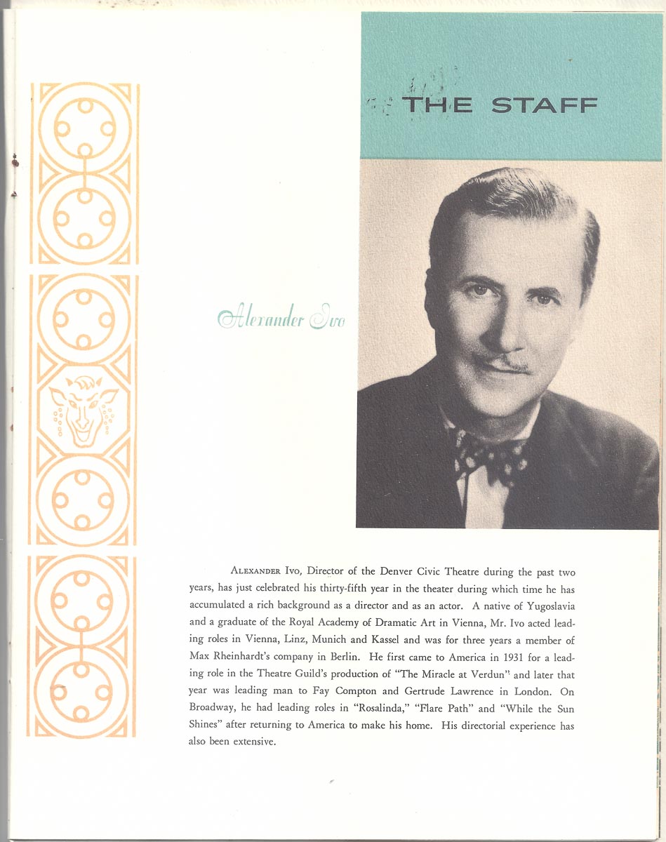 Bonfils Opening Gala Program 1953 - page 7