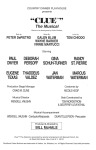Clue The Musical - Program Page