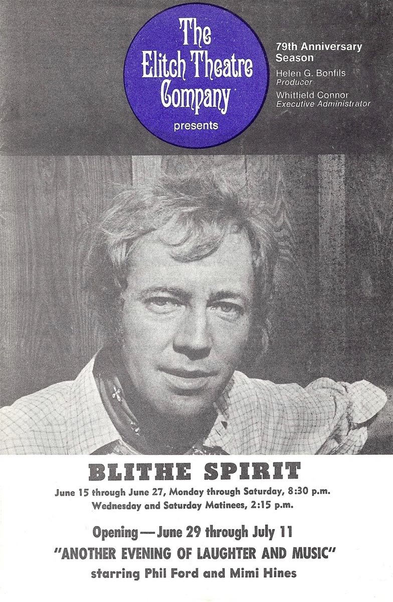 Blithe Spirit - Program Cover